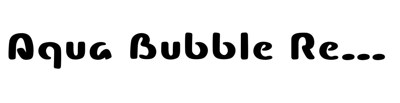 Aqua Bubble Regular